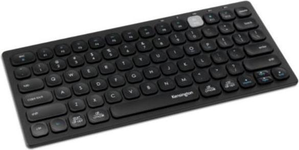 Kensington Wireless Mini Keyboard via Bluetooth or USB 3.0, Compact QWERTY IT Multi-Device and Dual (Eng. Int.)