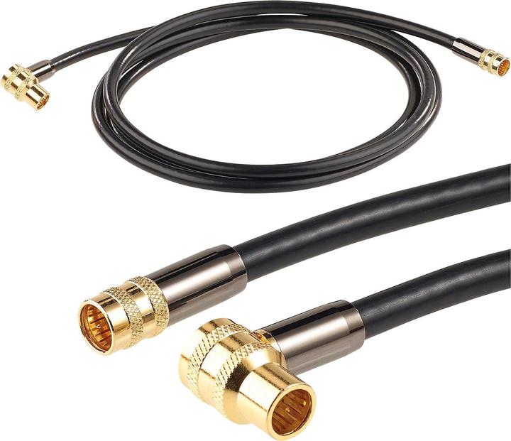 Image du produit Auvisio Câble d'antenne satellite HDTV (fiche coudée F) (Câble d'antenne)