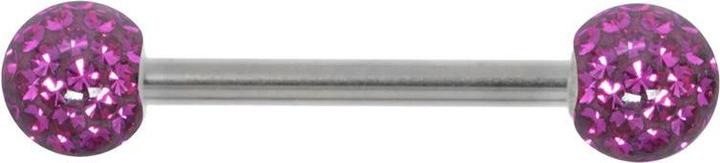 Image du produit Bijouteria Piercing langue (Acier inoxydable, Zircone, Résine époxy)