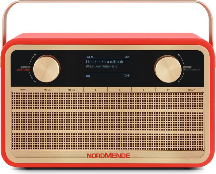 Nordmende Transita 121 IR Rot (UKW, DAB+, Internetradio, Bluetooth, WLAN)