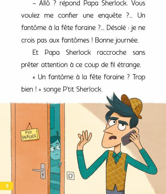 Actual product image Larousse jeunesse P'tit Sherlock. Un fantôme à la fête foraine? (French, Prévot Pascal, Grootfontein Art, 2021)
