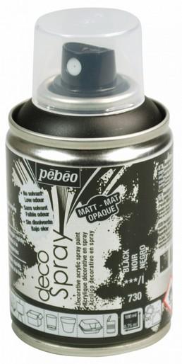 Actual product image Pebeo Decospray Matt acrylic paint (Black, 100 ml)
