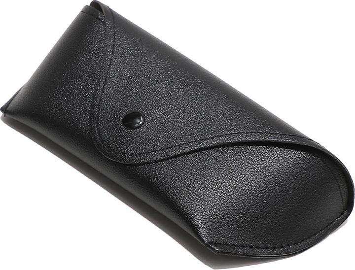 Techsuit - Glasses Case (ETPU1) - Eco Leather, 167 x 70 x 40mm - Black