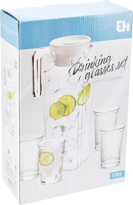 Produktbild Excellent Houseware Glaskrug und 4x TrinkglÃ¤ser im Set (0.20 l, 5 x)