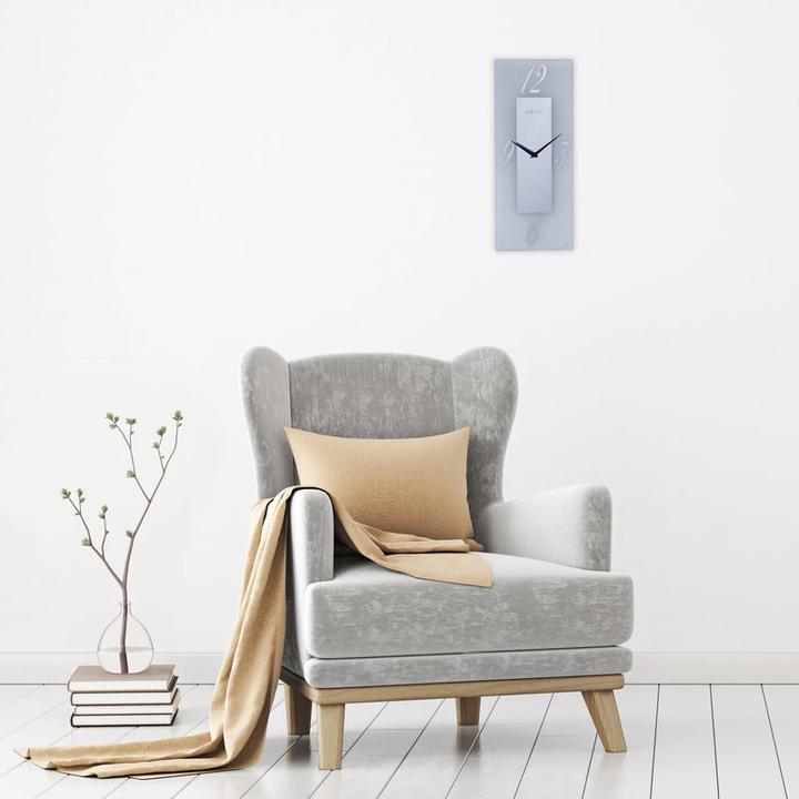 Actual product image Nextime Wall Clock Dali Transparent/White