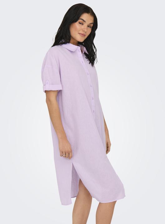 Image du produit JdY Locker geschnitten Hemdkragen Voluminöser Armschnitt Midikleid Kleid (S)