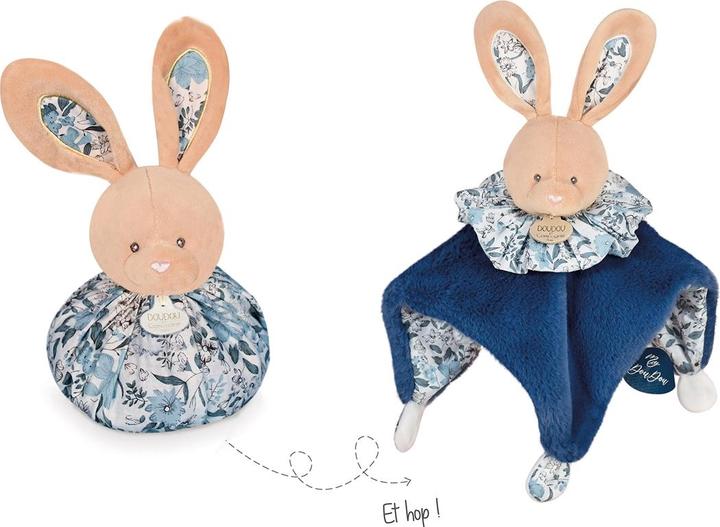 Produktbild Doudou et Compagnie Boule Hase Schmusetuch,blau 25cm