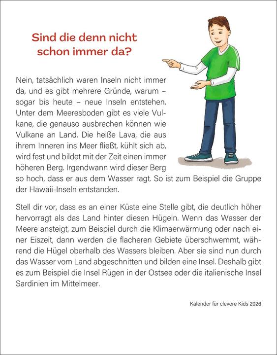 Image du produit Harenberg Kalender für clevere Kids Tagesabreisskalender 2026 (Allemand)