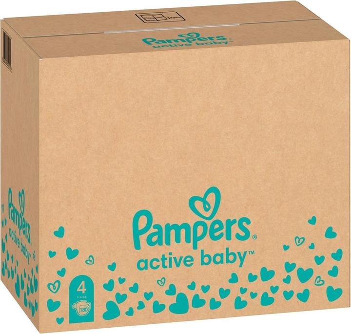 Actual product image Pampers Active Baby (Size 4, Monthly box, 180 Piece)