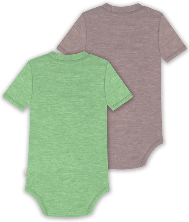 Produktbild Normani 2er Set Baby Merino Kurzarmbody „Tihoi" - 9321 (74)