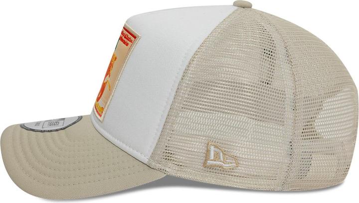 Actual product image New Era A-Frame Mesh Trucker Cap - California Patch Beige (One size)