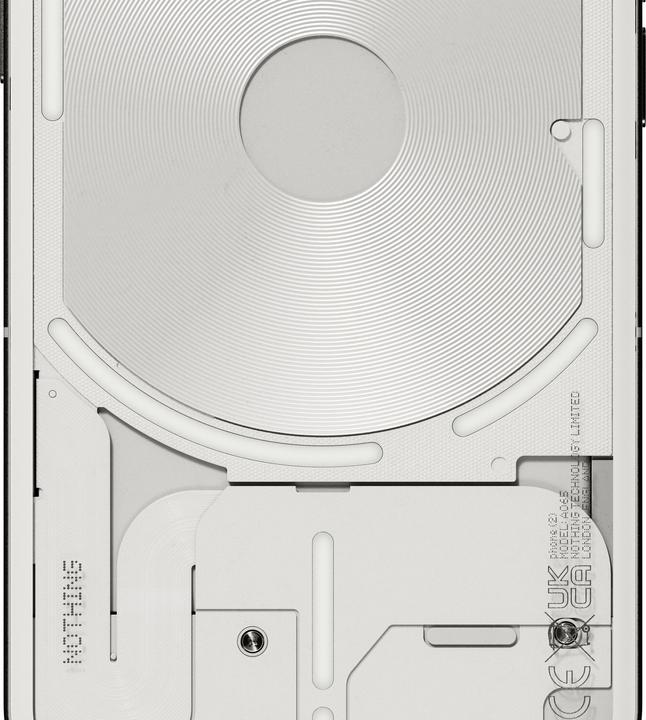 Actual product image Nothing Phone (2) (256 GB, White, 6.70", Dual SIM, 50 Mpx, 5G)