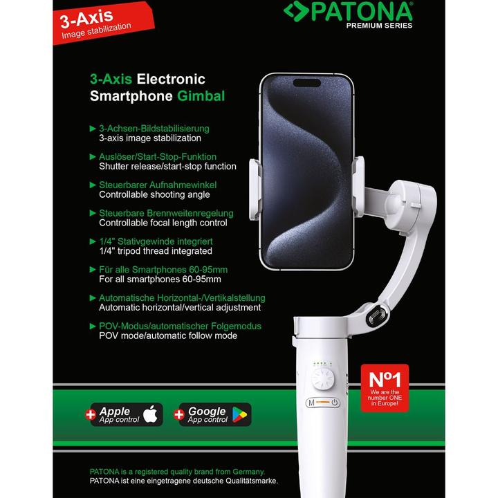 Produktbild Patona 3-Achsen Gimbal Smartphone (Smartphone)