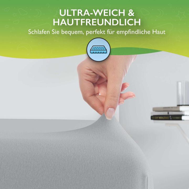 Actual product image Etérea Comfort Jersey Topper (200 x 200 cm, 200 x 220 cm)