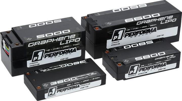 Image du produit Performa Racing Graphene Lipo 6600 14.8V 120C (14.80 V, 6600 mAh)