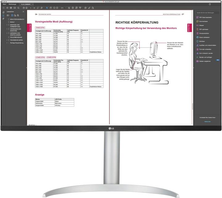 Actual product image LG 32UP55NP-W (3840 x 2160 Pixels, 31.50")