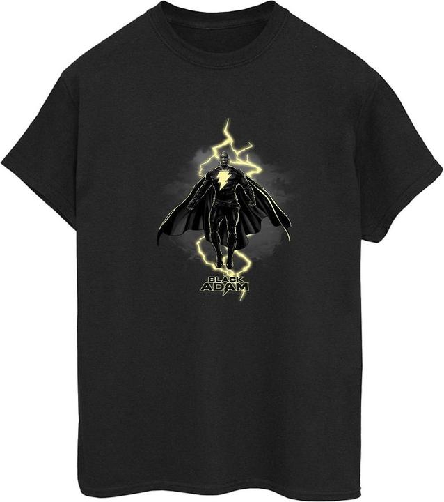 Schwarz Adam Hovering Bolt Baumwolle Boyfriend TShirt