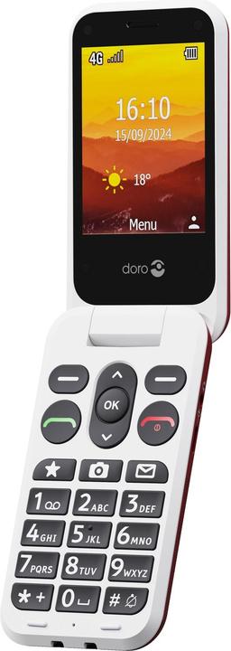 Image du produit Doro Téléphone Leva L31 Basic, rouge/blanc (2.80", 2 Mpx, 4G)