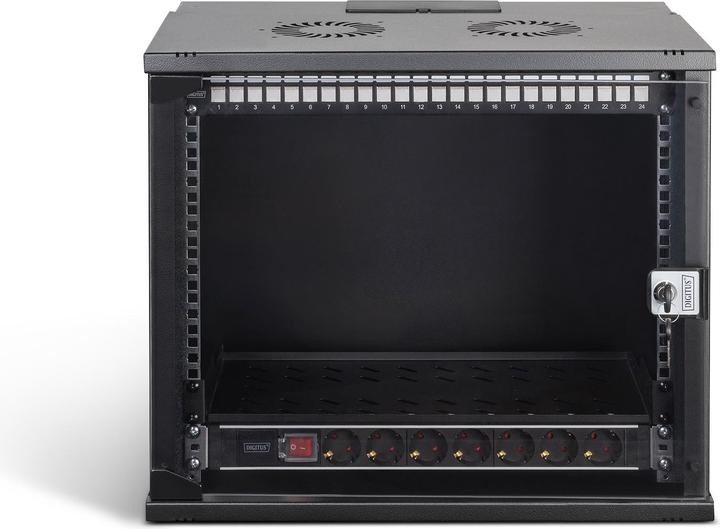Produktbild Digitus 19" Netzwerk-Set, 9HE Wandgehäuse und Zubehör, sw SOHO PRO Version (19 Zoll Rack)