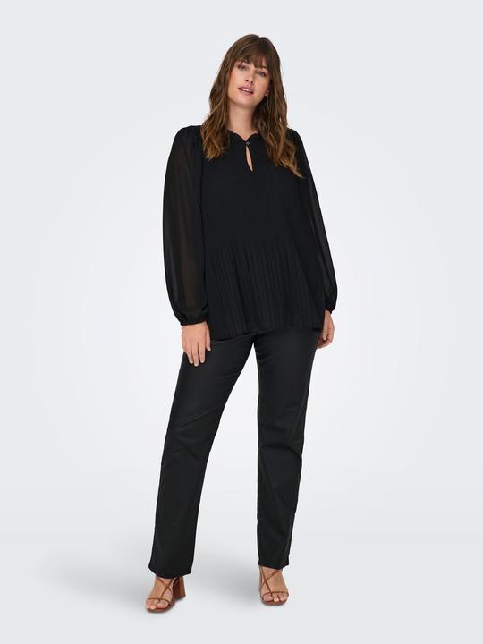 Produktbild Only Normal geschnitten Rundhals Elastische Bündchen Ballonärmel Top Top (44)