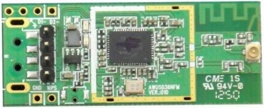 Actual product image Alfa Network US036NFM-I - US036NFM-1 802.11n USB Module w/ USB Pin Hole + IPEX Connector