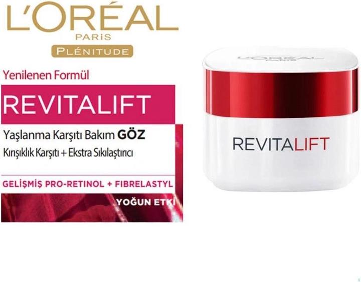Image du produit L'Oréal Paris Crème pour les yeux Plenitude RevitaLift (Crème, 15 ml, Journée)
