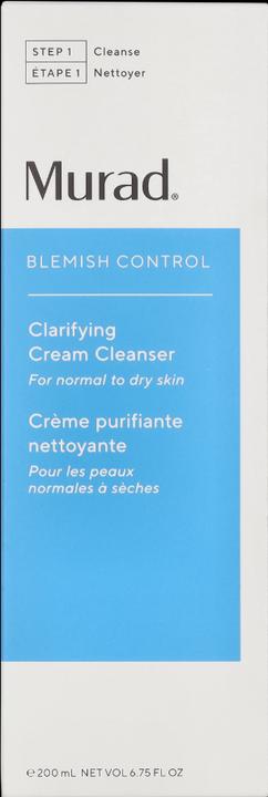 Actual product image Murad Clarifying Cream Cleanser (Cleaning cloths, 200 ml)