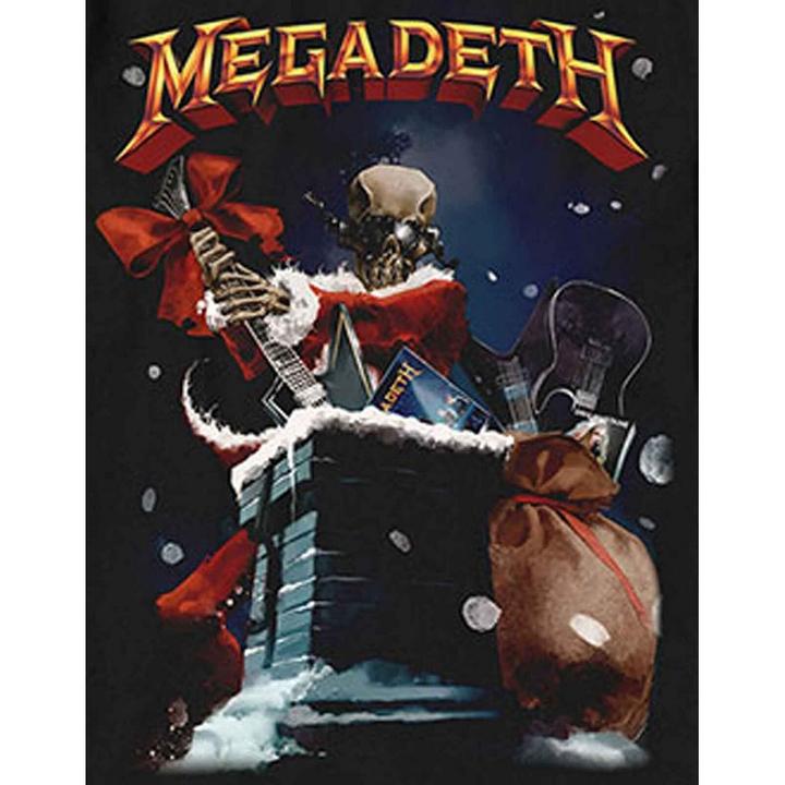 Immagine prodotto Megadeth Maglietta di Natale unisex adulto Santa Vic Chimney in cotone (M)
