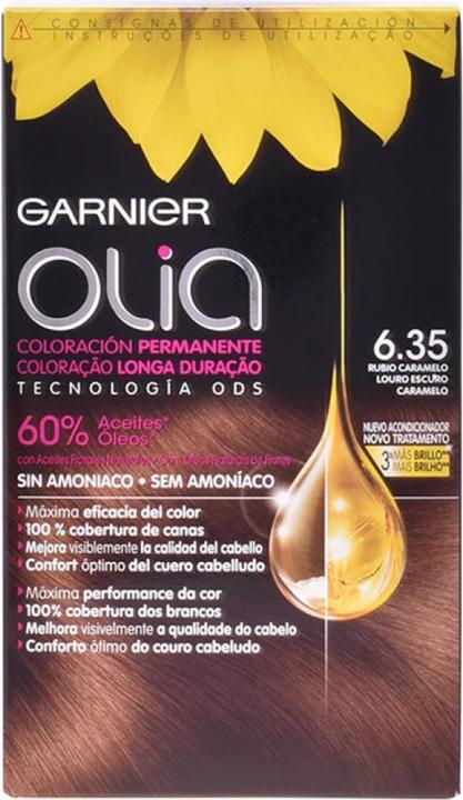 Produktbild Garnier OLIA coloración permanente #6,35-rubio caramelo 4 pz (6.35-rubio caramelo)