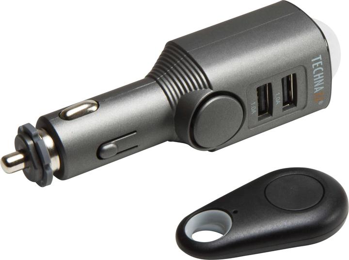 Actual product image Technaxx TX-100 auto alarm with charging function