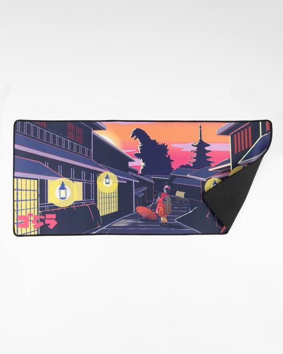 Itemlab Godzilla tapis de souris Oversized Japanese Godzilla Skyline