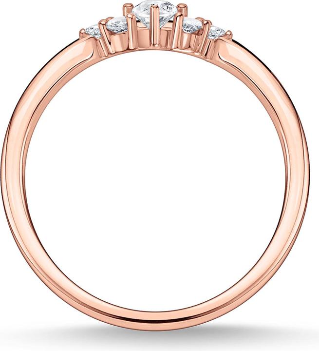 Immagine prodotto Thomas Sabo Anello Vintage Pietre Bianche Oro Rosa (60, 925 Argento)