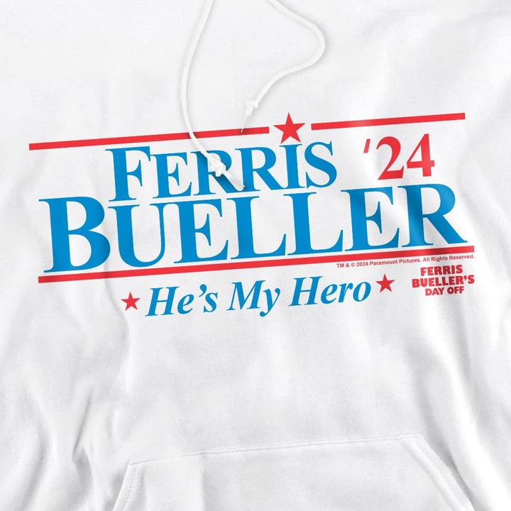 Immagine prodotto Ferris Bueller´s Day Off Ferris Bueller's Day Off 2024 President Felpa con Cappuccio Uomo (XL)