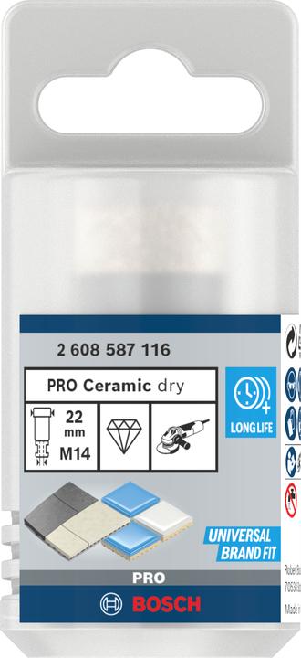 Actual product image Bosch Professional Zubehör PRO Core Cutter dry, 22 x 35 x 22.23 mm (22 mm)