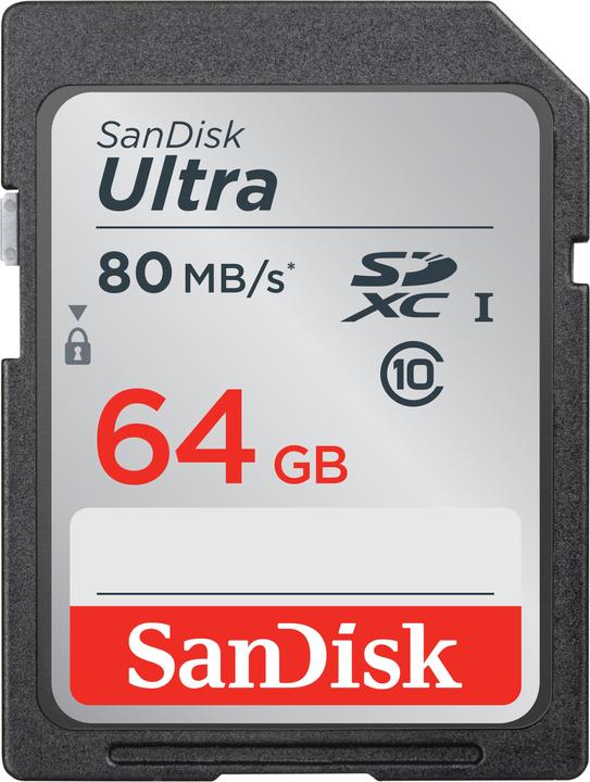 SanDisk Ultra U1 (64 Go, SDXC, U1, UHS-I)