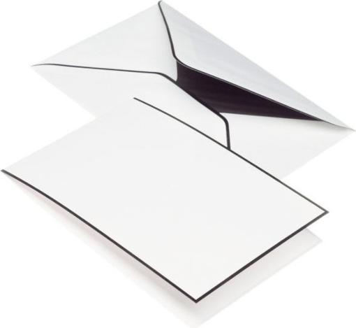 Rössler Cartella postale funeraria A6 LD/C6 5/5 bianco (5 pz.)