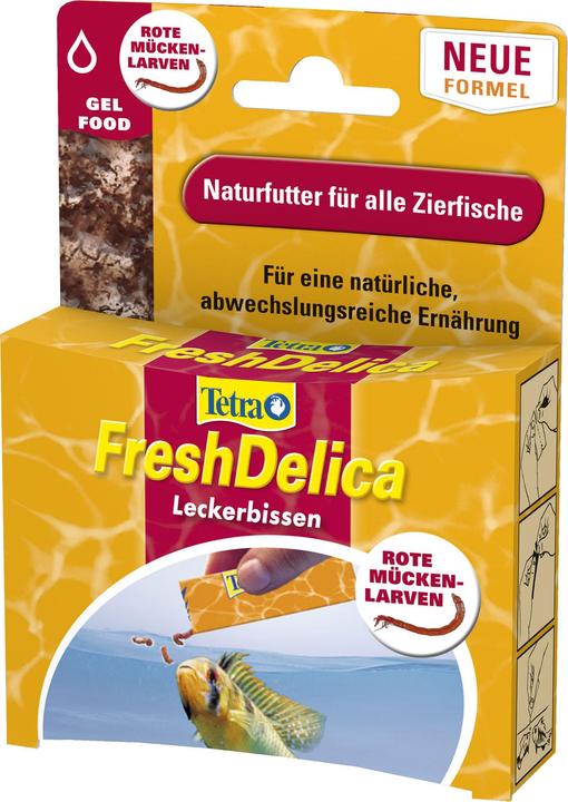 Actual product image Tetra Fresh Delica Red mosquito larvae (Guppies)