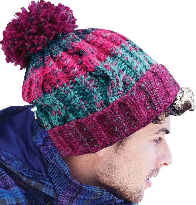 Immagine prodotto Beechfield Cappello a cavatappi in maglia con pompon (Taglia unica)