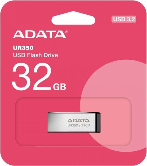 Actual product image Adata Pendrive UR350 USB3.2 Gen1 Metal black (32 GB, USB-A)