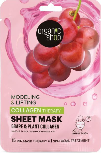 Organic Shop Modeling & Lifting Collagen Therapy Sheet Mask - 1 Stück