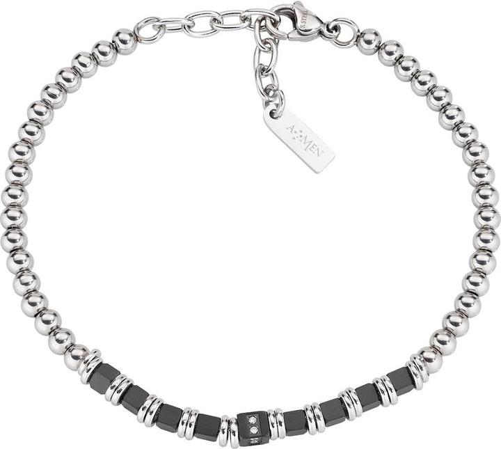 Amen Steel Armband (21 cm, Edelstahl)