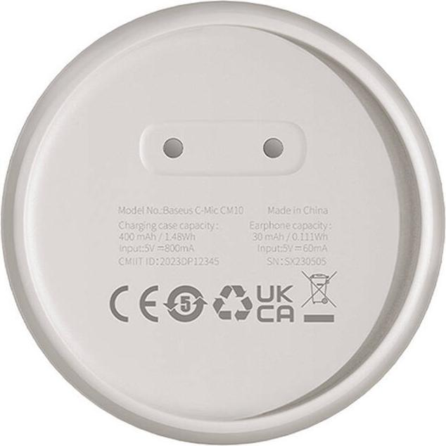 Produktbild Baseus Smart wireless earpiece CM10 (white) (6 h, Kabellos)