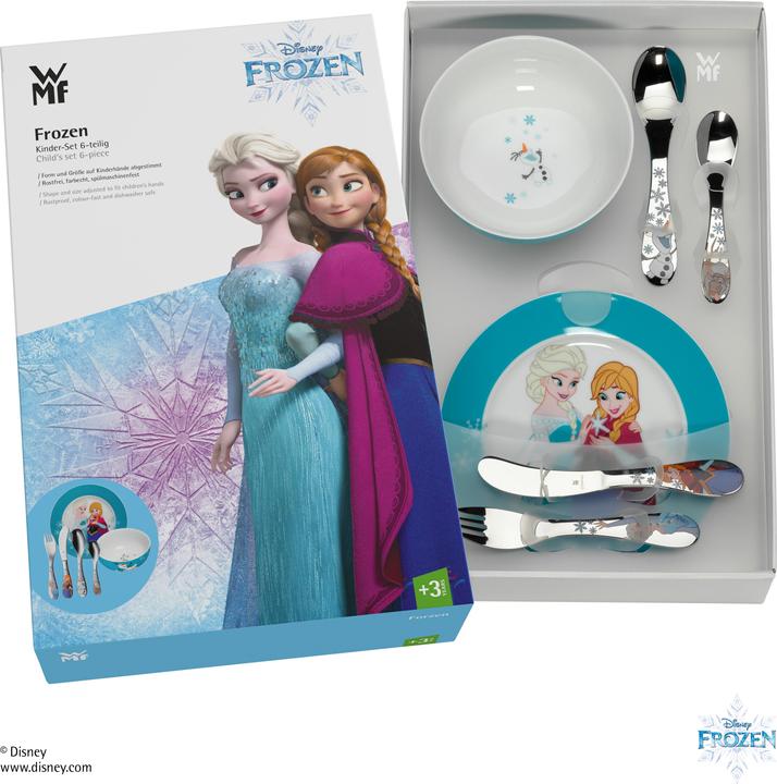 Produktbild WMF Kindergeschirr Kinderbesteck 6tlg Disney Frozen Edelstahl poliert spülmaschinengeeignet