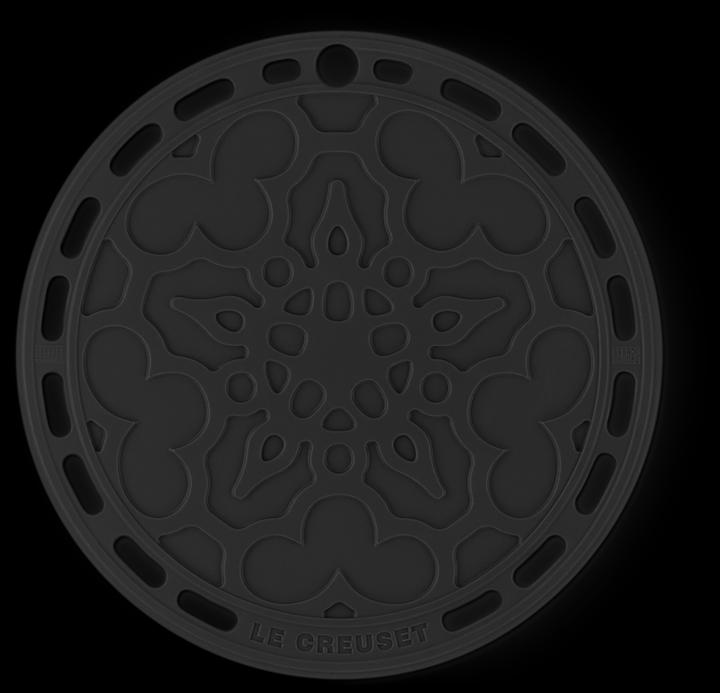 Actual product image Le Creuset Meat pot round French 20cm black (1 x, Pan coaster)
