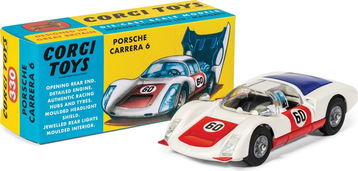 Actual product image Corgi Porsche Carrera 6 Red & White