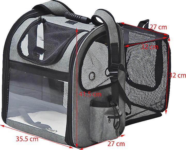 Produktbild Fudajo Rucksack (Katze, Hund, Atmungsaktiv, Abschliessbar)