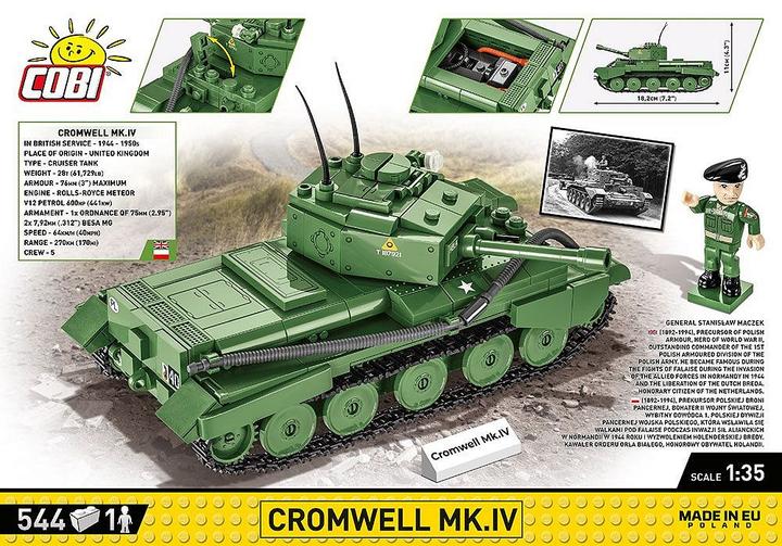 Image du produit Cobi Cromwell Mk.IV, modèle réduit, 544 pièces, dès 8 ans