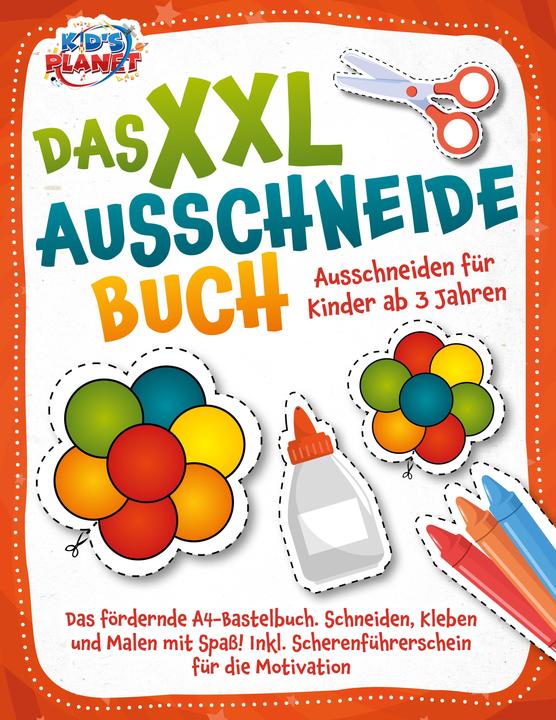 Produktbild Elektrobock Das XXL-Ausschneidebuch - Ausschneiden für Kinder ab 3 Jahren: Das fördernde A4-Bastelbuch. Schneide