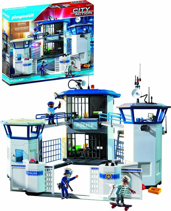 Productafbeelding Playmobil Intl. politiecommandocentrum met gevangenis (6872, Playmobil Stad Actie)