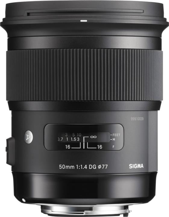 Sigma 50mm f/1.4 DG HSM ART, Nikon F (Nikon F, Plein format)